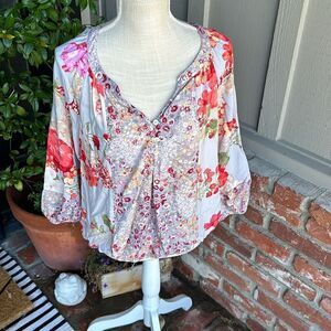 Floral Women's Top - Multicolor